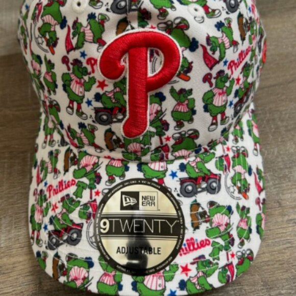 PHILLIE PHANATIC ADJUSTABLE PHILLIES HAT JOHN KRUK NEW ERA SCATTER CAP Harper - Picture 1 of 2